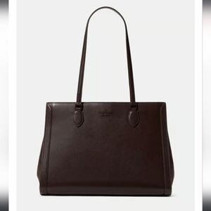 Kate Spade Madison Suede Large Laptop Tote, Hot Fudge